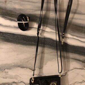 Elegant Black Crossbody Bag For iPhone 16 pro Max